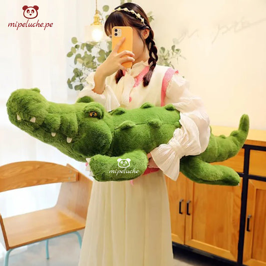 cocodrilo lagarto caiman grande gigante peluche felpa lima peru perú barato envio suave pelaje regalo original tienda de regalo delivery navidad regalo niños enamorados novios dia de la madre