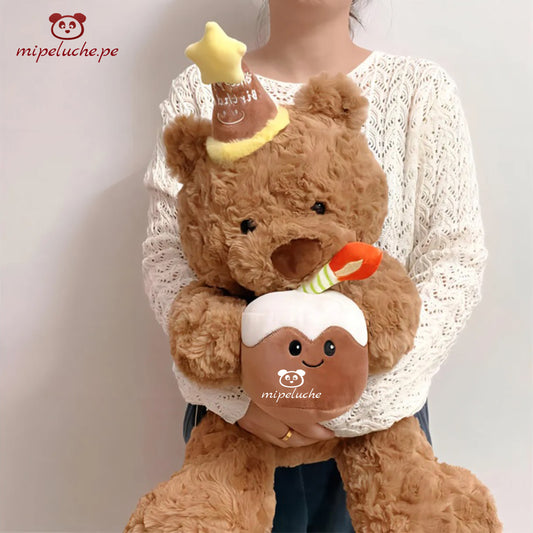 oso osito cumpleañero cumpleaños felpa torta vela fiesta peluche almohada dormir lima peru perú envio delivery tienda de regalo juguete niños navidad