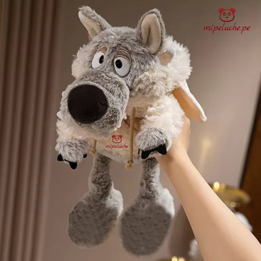 lobo peluche lobito disfrazado de oveja con capucha lima perú peru barato tienda de regalo original delivery niños san valentin enamorados dia de la madre dia del niño navidad