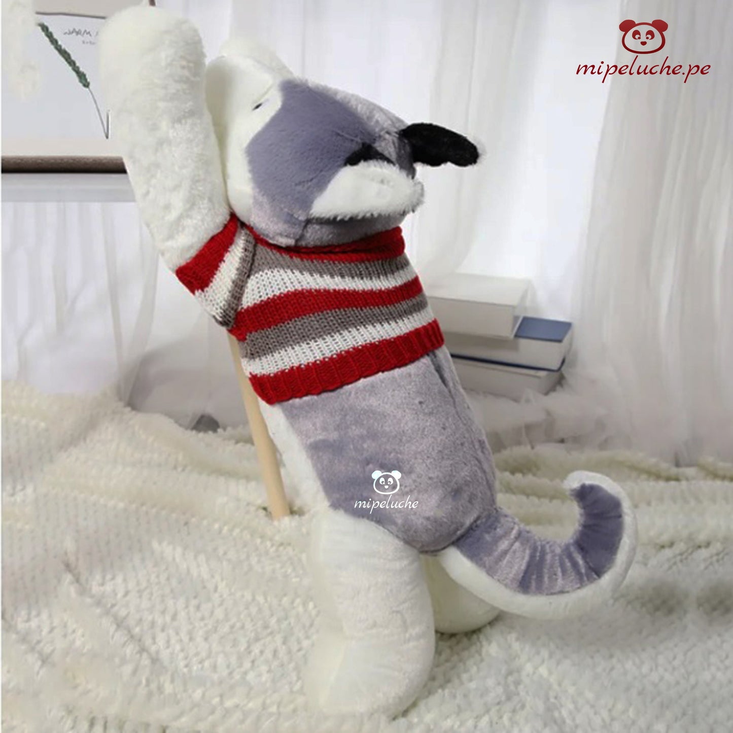 perrito perro peluche gigante grande almohada cojin cachorro cachorrito husky siberiano felpa tienda de regalo original lima peru perú envios delivery enamorados san valentin cumpleaños dia de la madre