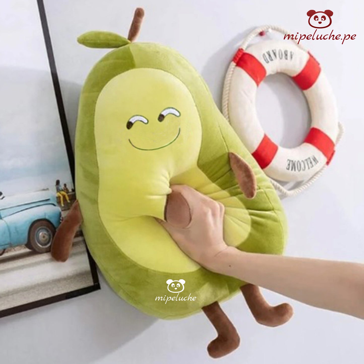 almohada kawaii palta aguacate fruta cojin regalo juguete kawai chino felpa tienda de regalo original lima peru perú envios delivery enamorados san valentin dia de la madre niños cumpleaños