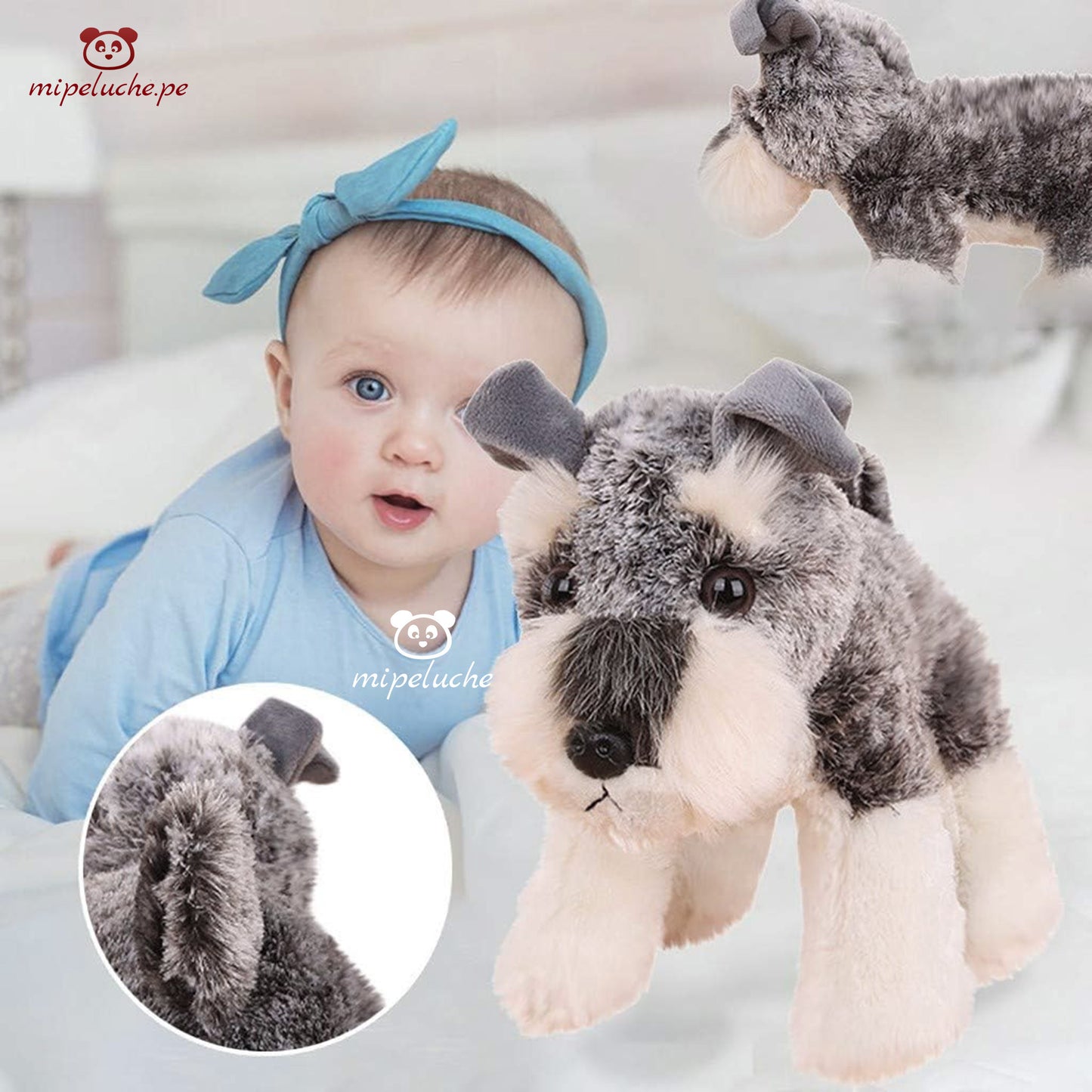 perrito perro peluche cachorro cachorrito schnauzer felpa tienda de regalo original lima peru perú barato envío a domicilio juguete tienda de regalos niños dia de la madre san valentin enamorados cumpleaños