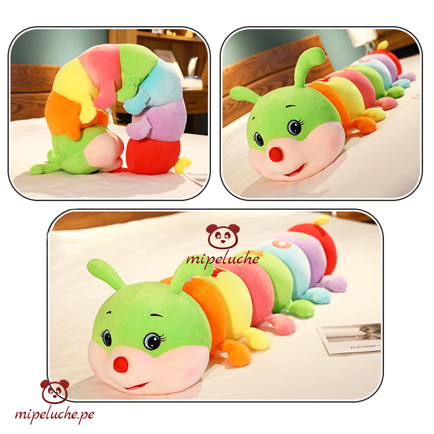 gusano oruga kawai gusanito peluche felpa tienda de regalo mipeluche original lima peru perú envios delivery enamorados san valentin dia de la madre niños cumpleaños