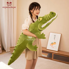 Cargar imagen en el visor de la galería, cocodrilo lagarto caiman grande gigante peluche felpa lima peru perú barato envio suave pelaje regalo original tienda de regalo delivery navidad regalo niños enamorados novios dia de la madre