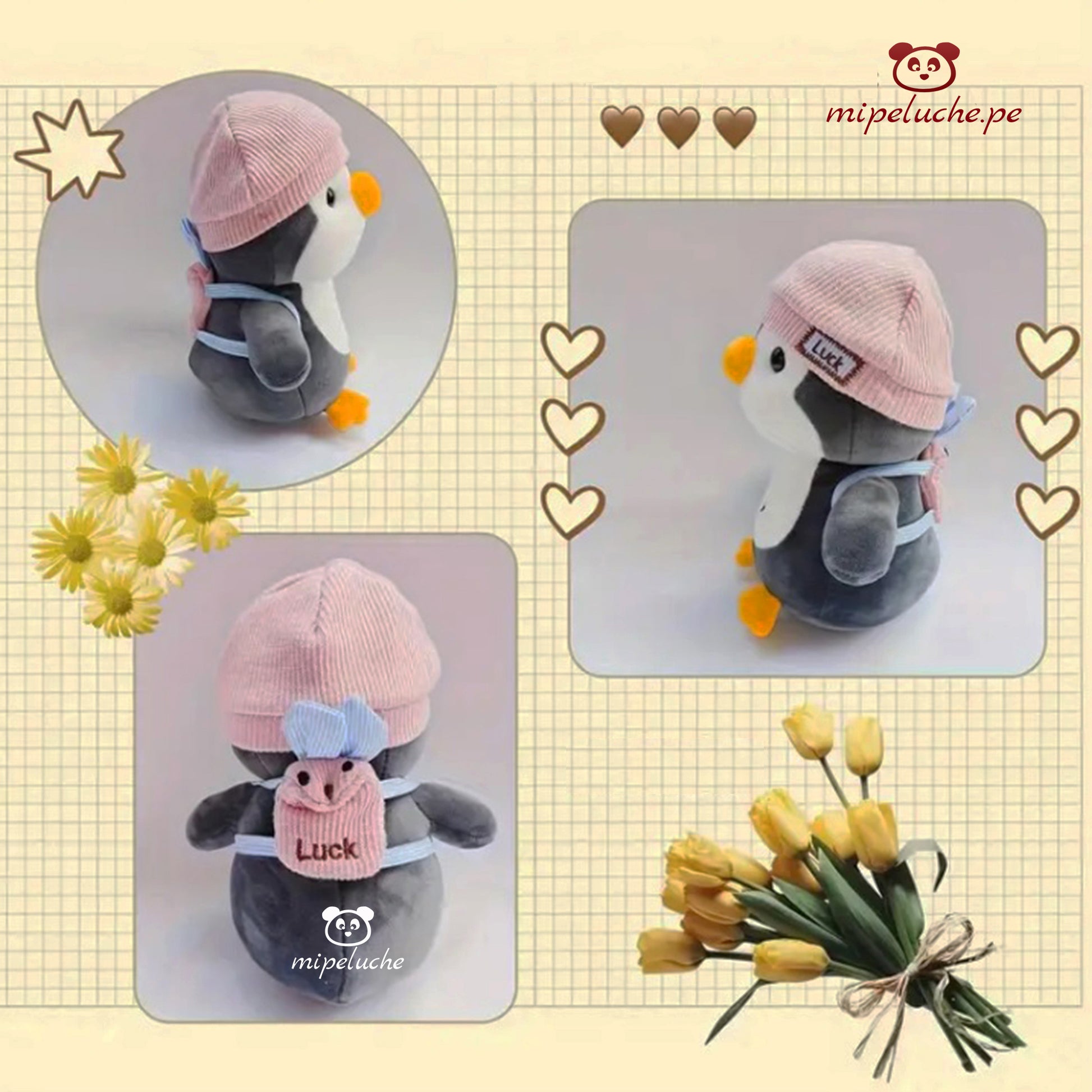 peluche pinguino lima envio gratis delivery tienda de regalos peru felpa enamorados san valentin cumpleaños dia de la madre niños baby shower