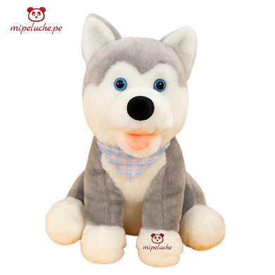 perrito perro peluche gigante grande almohada cojin cachorro cachorrito husky siberiano felpa tienda de regalo original lima peru perú envios delivery dia del niño cumpleaños