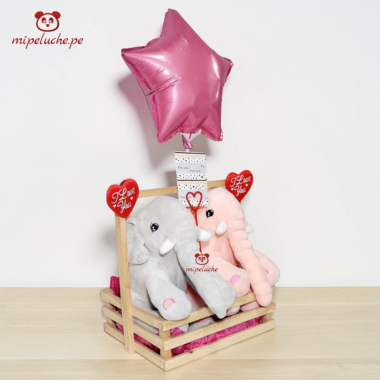 peluche elefante enamorados grande lima peru perú envio delivery tienda de regalo juguete niños san valentin dia de la madre enamorados felpa cumpleaños arreglo
