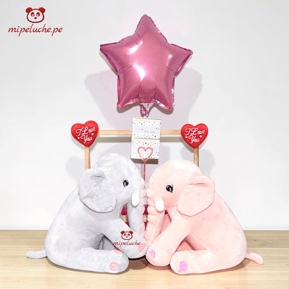 peluche elefante enamorados grande lima peru perú envio delivery tienda de regalo juguete niños san valentin dia de la madre enamorados felpa cumpleaños arreglo