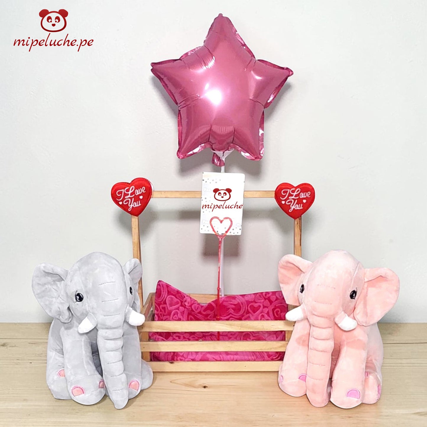 peluche elefante enamorados grande lima peru perú envio delivery tienda de regalo juguete niños san valentin dia de la madre enamorados felpa cumpleaños arreglo