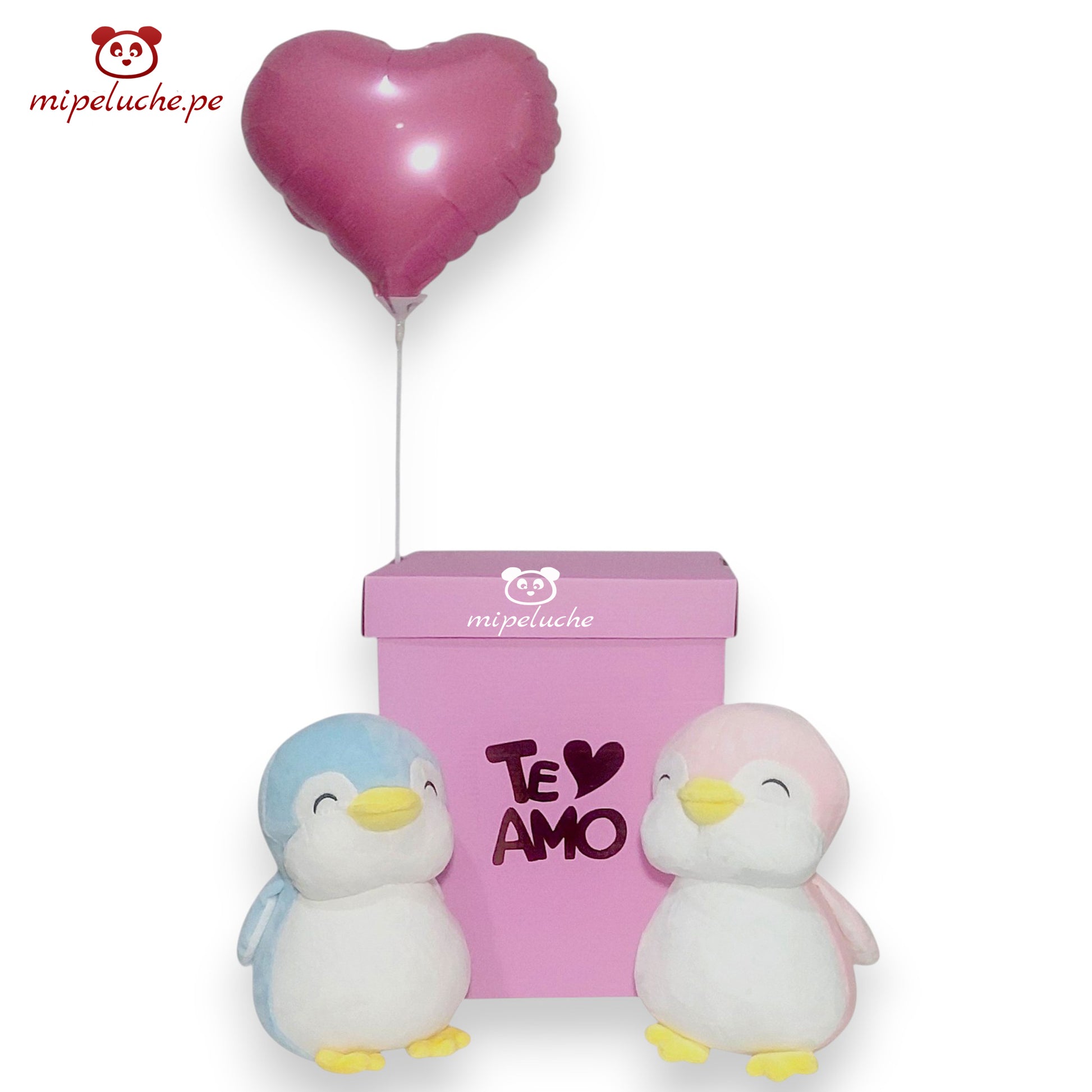 peluche pinguinos enamorados grande lima peru perú envio delivery tienda de regalo juguete niños san valentin dia de la madre enamorados felpa cumpleaños arreglo