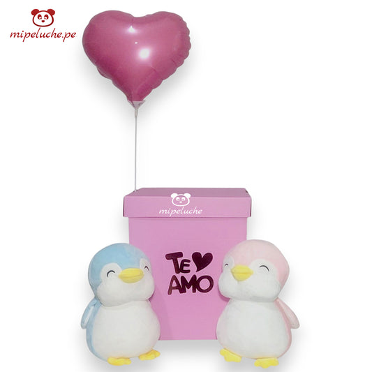 peluche pinguinos enamorados grande lima peru perú envio delivery tienda de regalo juguete niños san valentin dia de la madre enamorados felpa cumpleaños arreglo