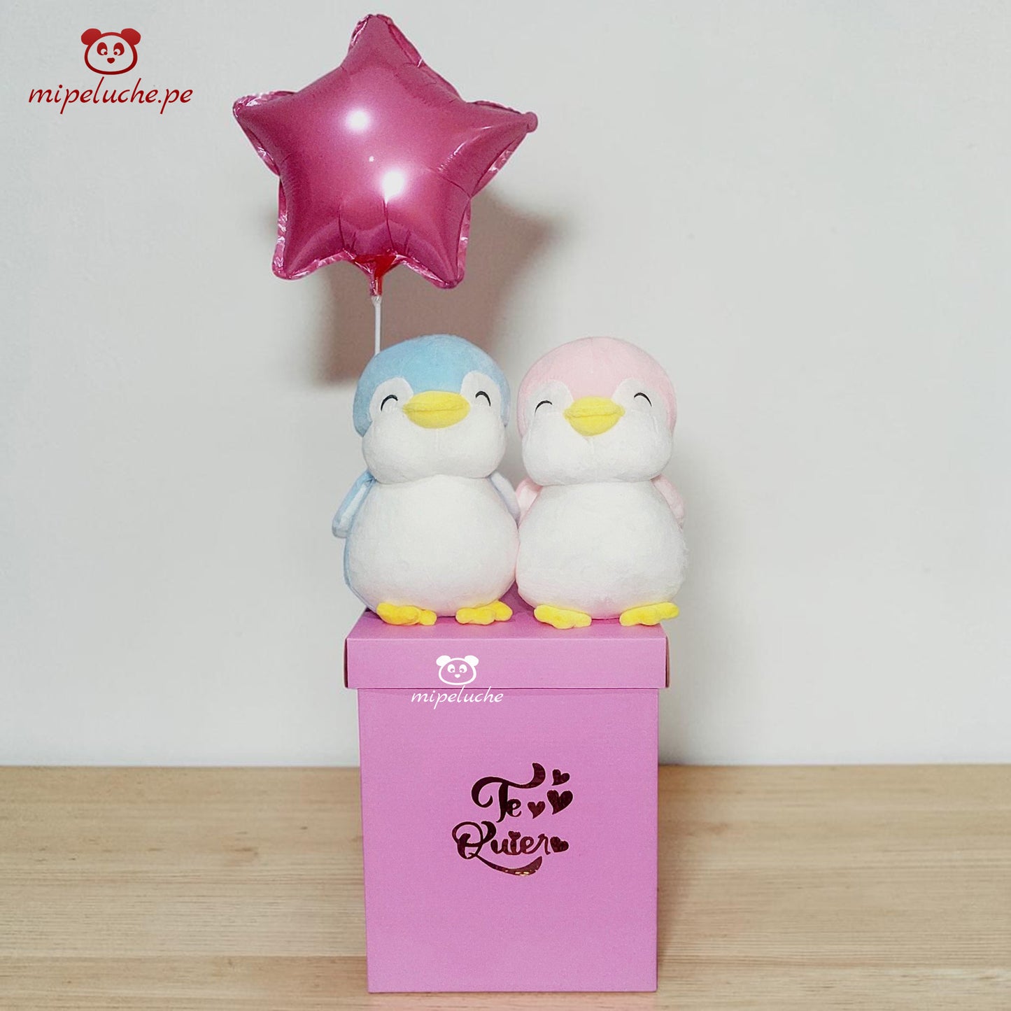 peluche pinguinos enamorados grande lima peru perú envio delivery tienda de regalo juguete niños san valentin dia de la madre enamorados felpa cumpleaños arreglo