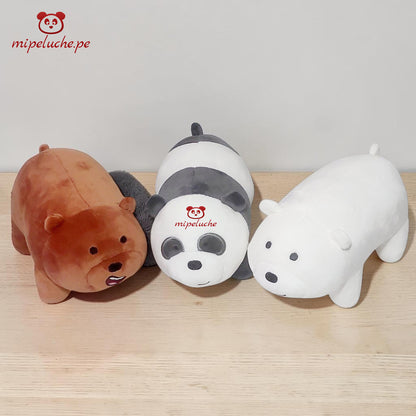 osos escandalosos oso pardo polar panda We Bare Bears escandaloso osito felpa peluche almohada dormir lima peru perú envio delivery tienda de regalo osos enamorados san valentin cumpleaños dia de la madre regalo original