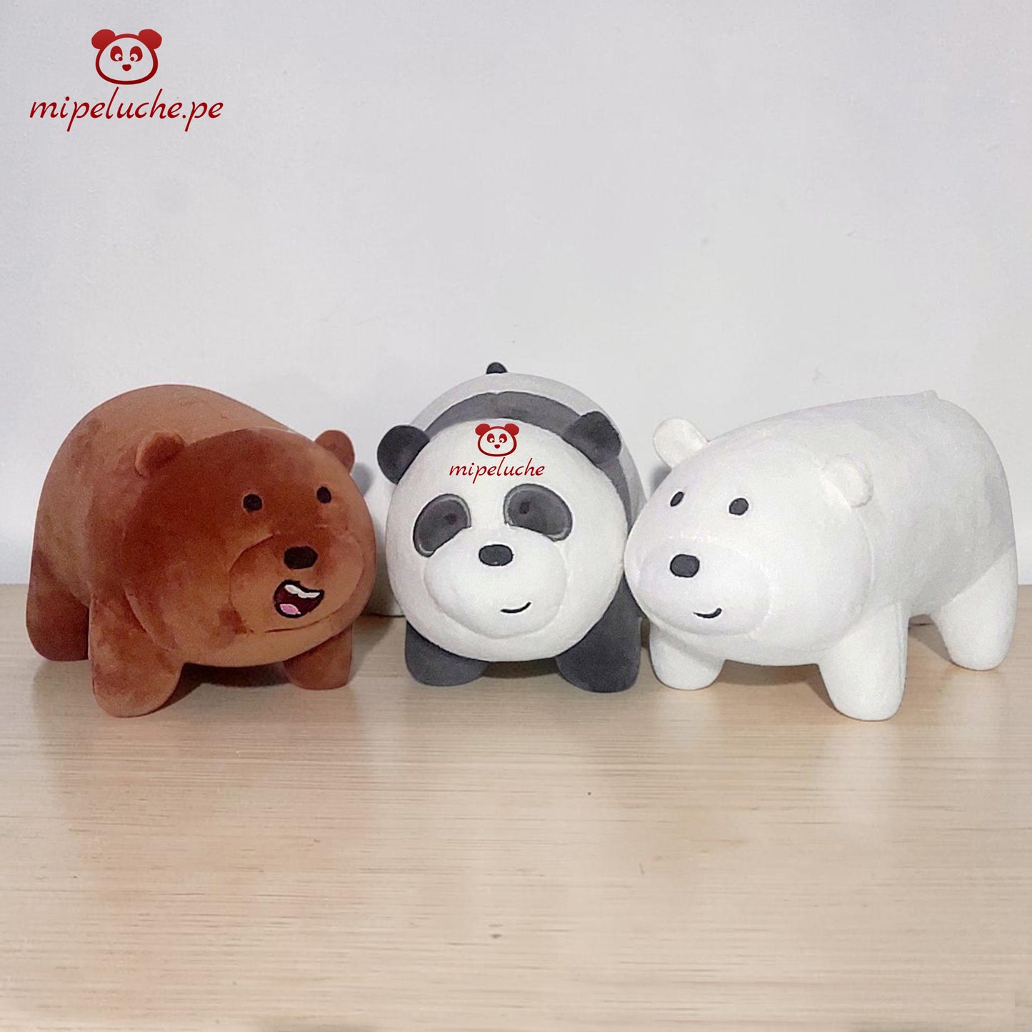 osos escandalosos oso pardo polar panda We Bare Bears escandaloso osito felpa peluche almohada dormir lima peru perú envio delivery tienda de regalo osos enamorados san valentin cumpleaños dia de la madre regalo original