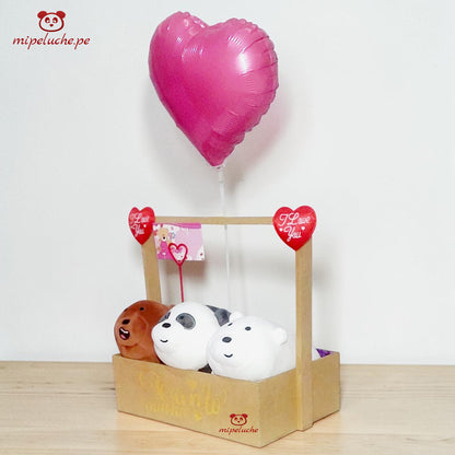 osos escandalosos oso pardo polar panda We Bare Bears escandaloso osito felpa peluche almohada dormir lima peru perú envio delivery tienda de regalo osos enamorados san valentin cumpleaños dia de la madre regalo original