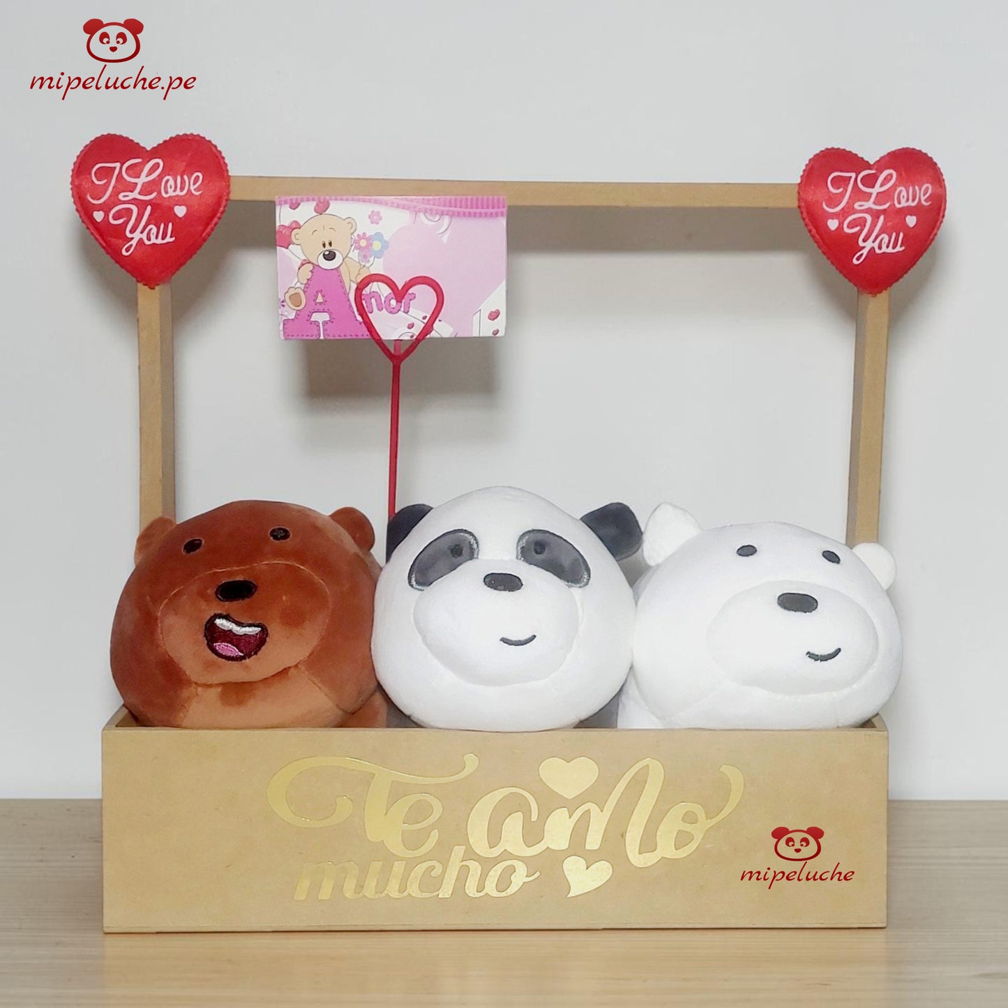 osos escandalosos oso pardo polar panda We Bare Bears escandaloso osito felpa peluche almohada dormir lima peru perú envio delivery tienda de regalo osos enamorados san valentin cumpleaños dia de la madre regalo original