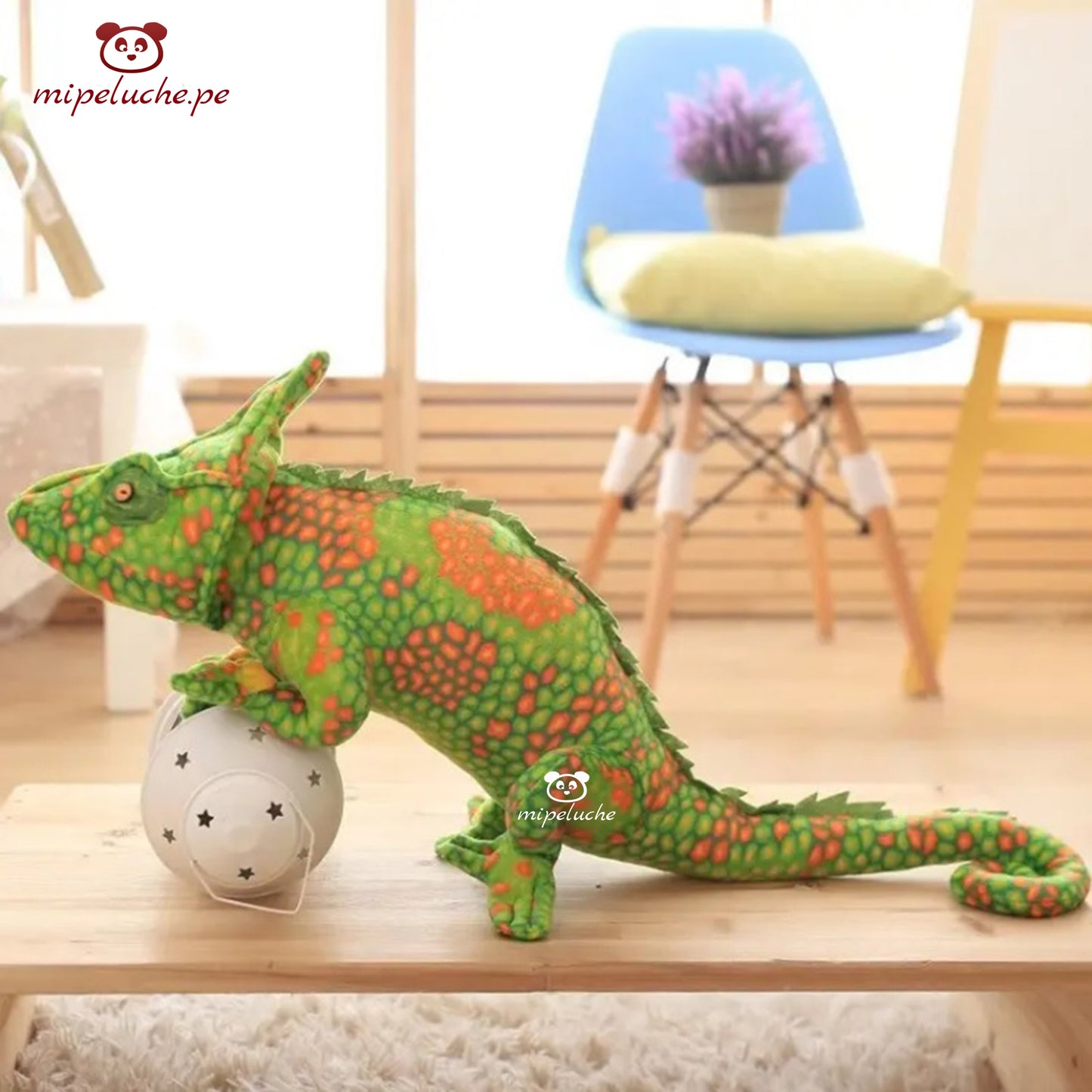 camaleón camaleon lagarto realista peluche felpa lima peru perú barato envio suave pelaje regalo original tienda de regalo delivery san valentin enamorados navidad dia de la madre juguete novios cumpleaños