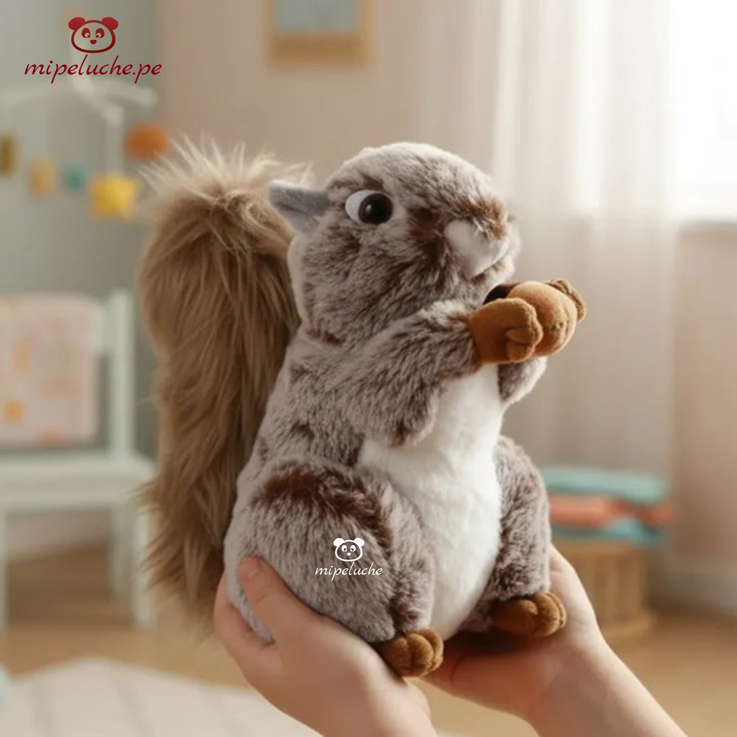 ardilla peluche felpa juguete con nuez lima peru perú barato envío a domicilio juguete tienda de regalos niños san valentin dia de la madre enamorados cumpleaños
