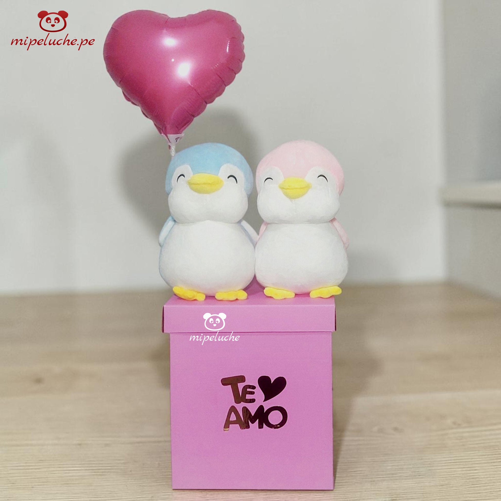 peluche pinguinos enamorados grande lima peru perú envio delivery tienda de regalo juguete niños san valentin dia de la madre enamorados felpa cumpleaños arreglo