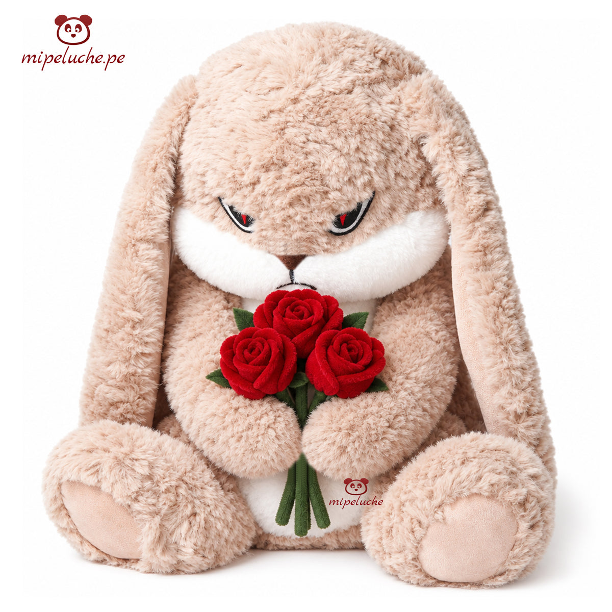 conejo coneja renegona enojada kawaii conejita suave peluche felpa juguete con chompa muñeca orejas largas lima peru perú barato envío a domicilio juguete tienda de regalos niños dia de la madre san valentin enamorados cumpleaños