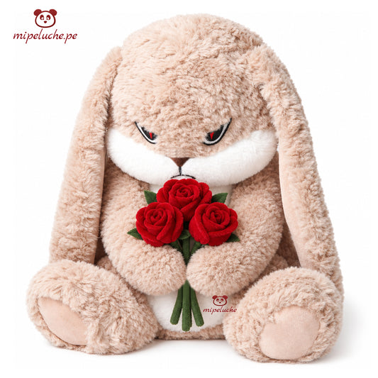 conejo coneja renegona enojada kawaii conejita suave peluche felpa juguete con chompa muñeca orejas largas lima peru perú barato envío a domicilio juguete tienda de regalos niños dia de la madre san valentin enamorados cumpleaños