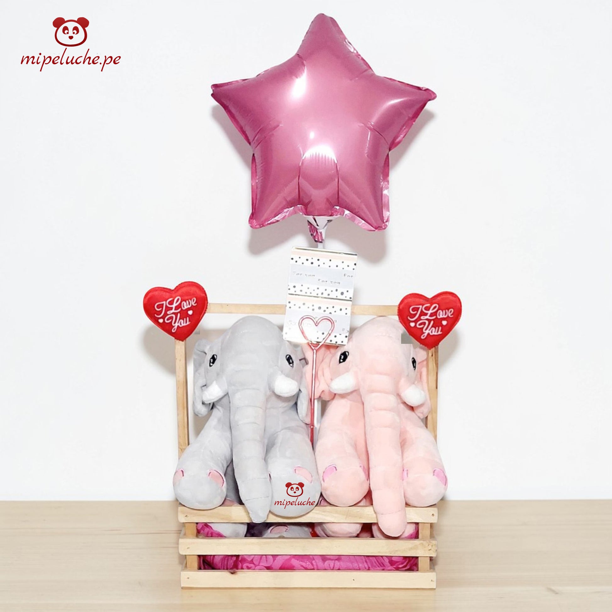 peluche elefante enamorados grande lima peru perú envio delivery tienda de regalo juguete niños san valentin dia de la madre enamorados felpa cumpleaños arreglo