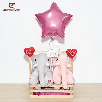 peluche elefante enamorados grande lima peru perú envio delivery tienda de regalo juguete niños san valentin dia de la madre enamorados felpa cumpleaños arreglo