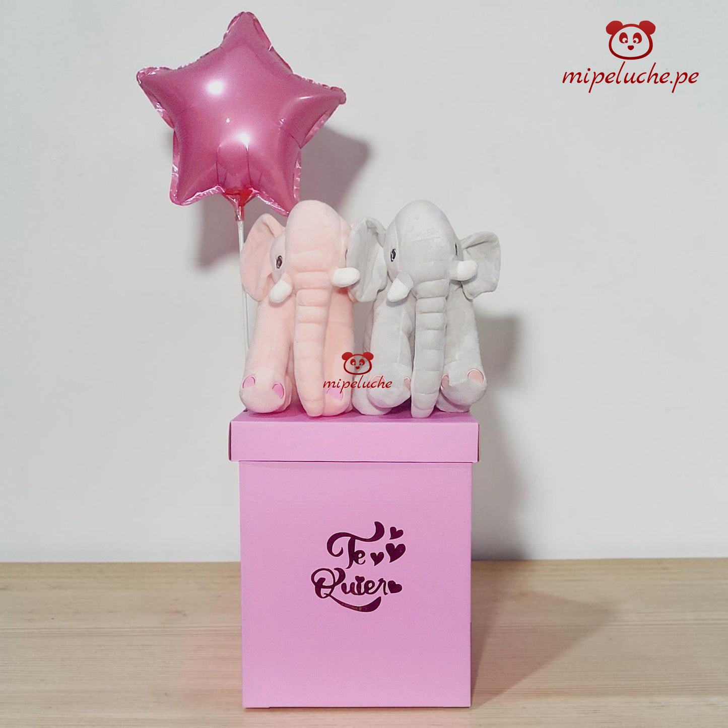 peluche elefante enamorados grande lima peru perú envio delivery tienda de regalo juguete niños san valentin dia de la madre enamorados felpa cumpleaños arreglo