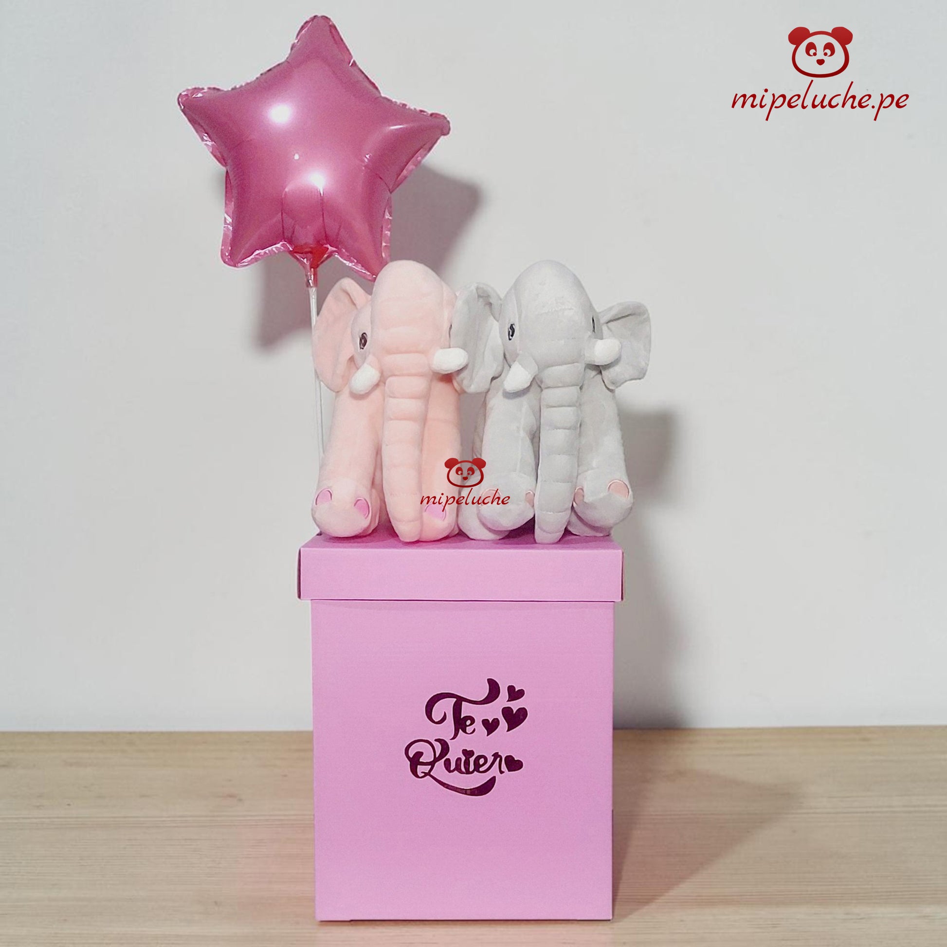 peluche elefante enamorados grande lima peru perú envio delivery tienda de regalo juguete niños san valentin dia de la madre enamorados felpa cumpleaños arreglo