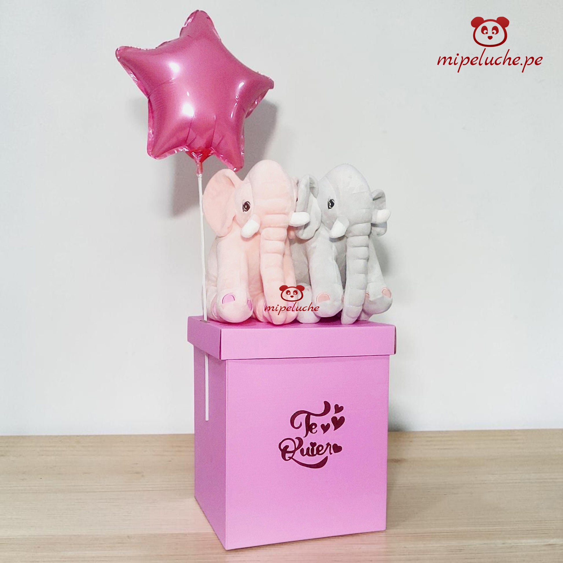 peluche elefante enamorados grande lima peru perú envio delivery tienda de regalo juguete niños san valentin dia de la madre enamorados felpa cumpleaños arreglo