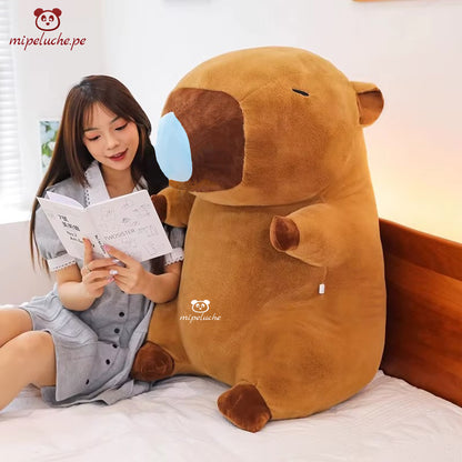 capibara gigante grande capybara ronsoco carpincho roedor peluche felpa regalo lima peru perú tienda de regalo envios delivery tigre leopardo lima peru perú barato envío a domicilio juguete tienda de regalos niños dia de la madre san valentin enamorados cumpleaños