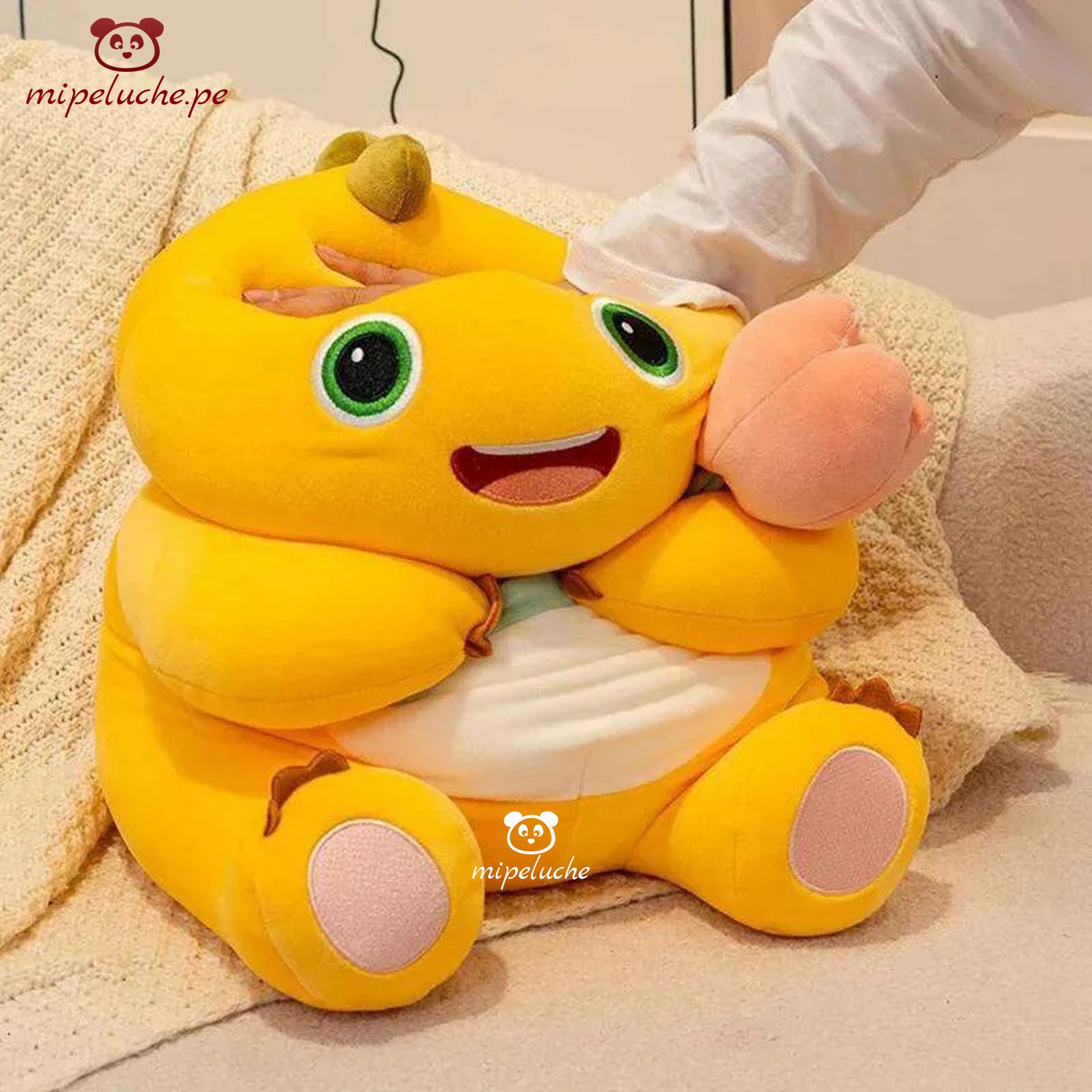 peluche dinosaurio nailong grande con tulipan lima envio gratis delivery tienda de regalos peru felpa enamorados san valentin cumpleaños dia de la madre niños navidad