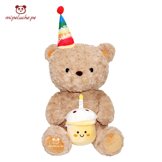 oso osito cumpleañero cumpleaños felpa torta vela fiesta peluche almohada dormir lima peru perú envio delivery tienda de regalo juguete niños navidad