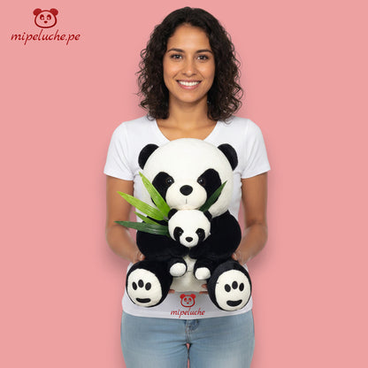 oso osito peluche panda con cria lima perú peru barato regalo original tierno tienda de regalos niños san valentin enamorados dia de la madre navidad cumpleaños