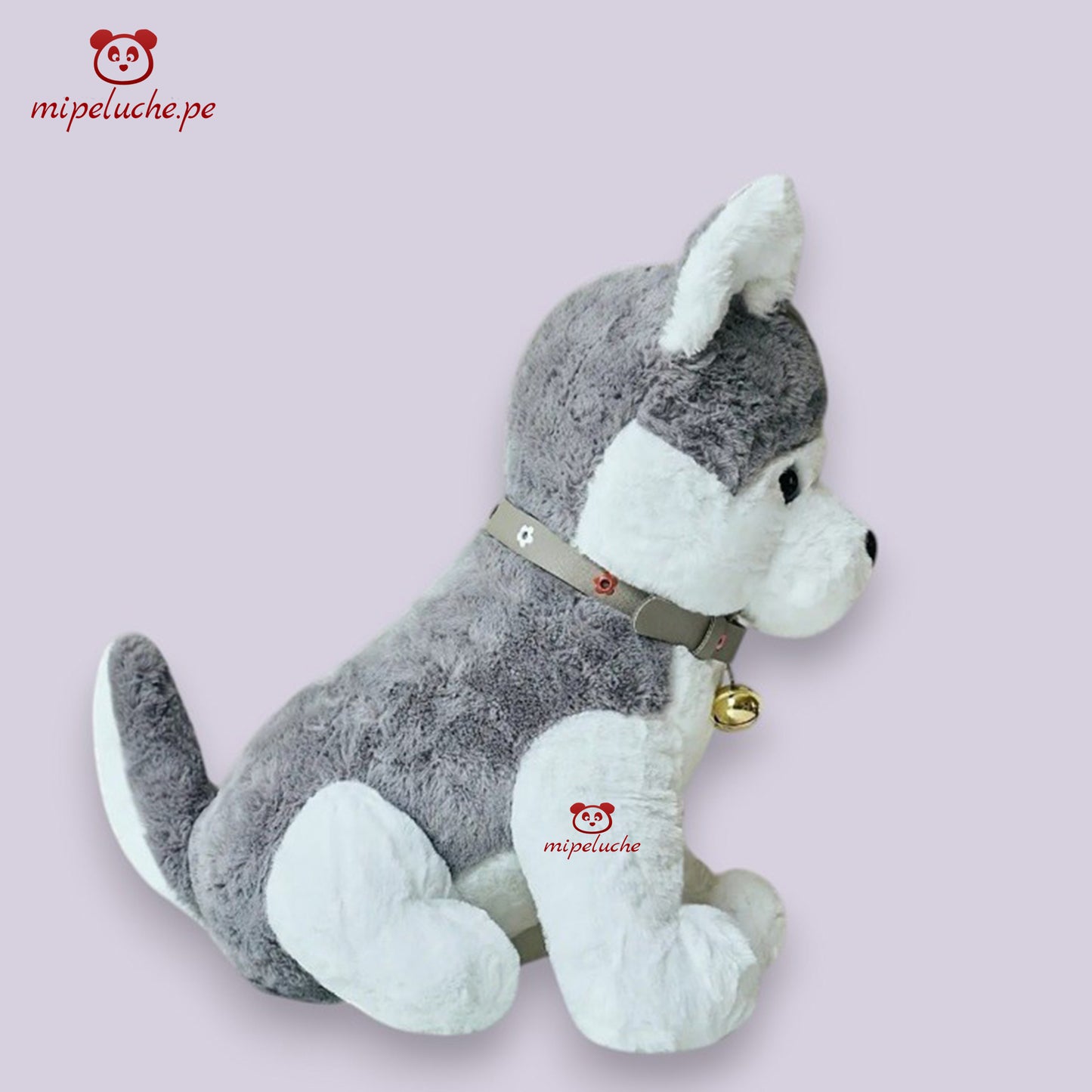 perrito perro peluche gigante grande almohada cojin cachorro cachorrito husky siberiano felpa tienda de regalo original lima peru perú envios delivery dia del niño cumpleaños