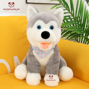 perrito perro peluche gigante grande almohada cojin cachorro cachorrito husky siberiano felpa tienda de regalo original lima peru perú envios delivery dia del niño cumpleaños