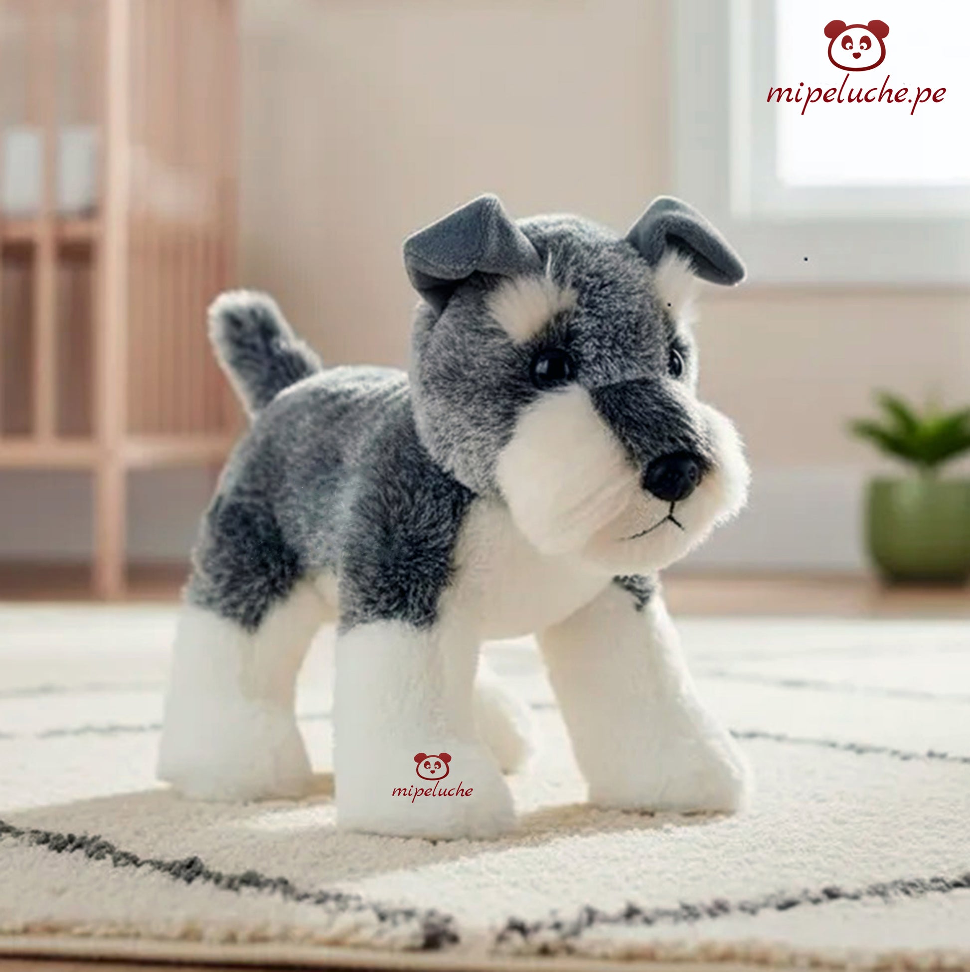 perrito perro peluche cachorro cachorrito schnauzer felpa tienda de regalo original lima peru perú barato envío a domicilio juguete tienda de regalos niños dia de la madre san valentin enamorados cumpleaños