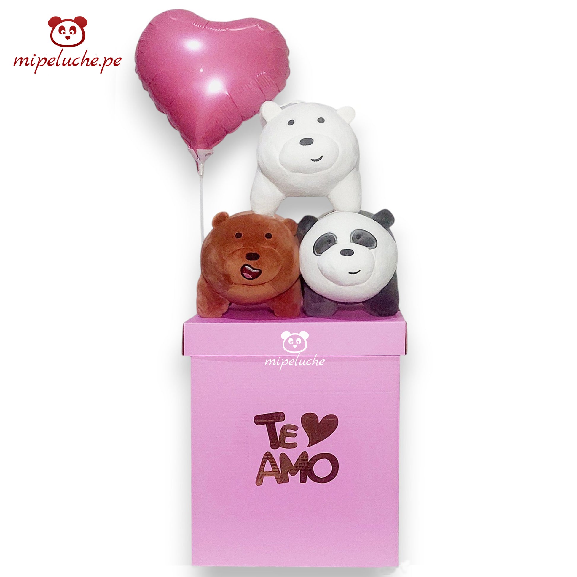 osos escandalosos oso pardo polar panda We Bare Bears escandaloso osito felpa peluche almohada dormir lima peru perú envio delivery tienda de regalo osos enamorados san valentin cumpleaños dia de la madre regalo original