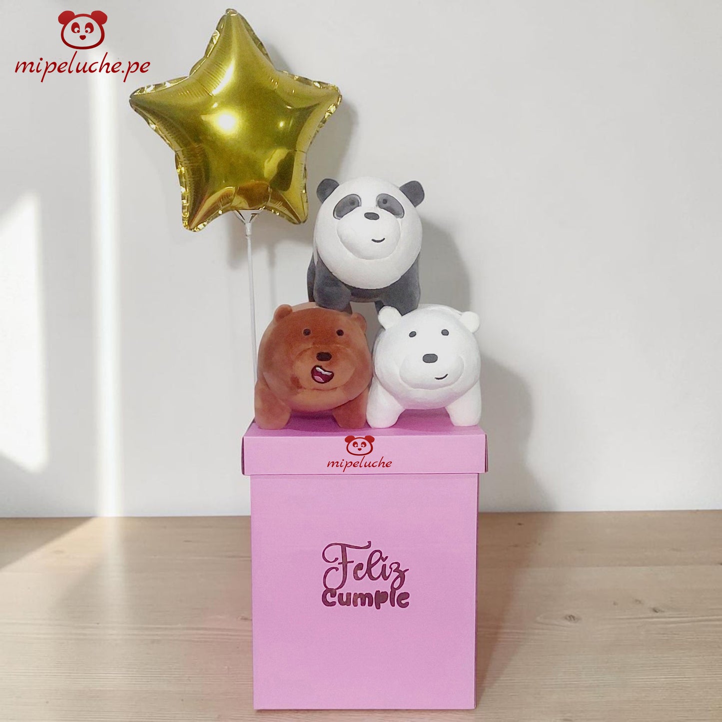 osos escandalosos oso pardo polar panda We Bare Bears escandaloso osito felpa peluche almohada dormir lima peru perú envio delivery tienda de regalo osos enamorados san valentin cumpleaños dia de la madre regalo original