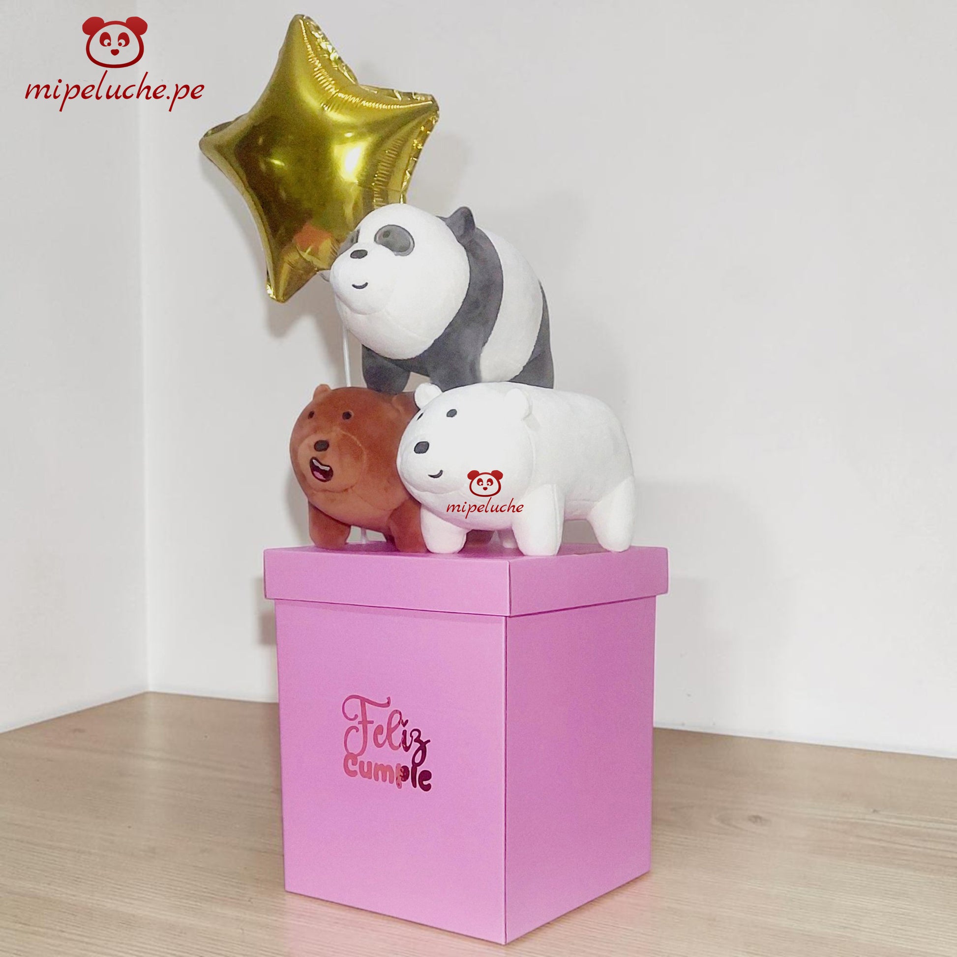 osos escandalosos oso pardo polar panda We Bare Bears escandaloso osito felpa peluche almohada dormir lima peru perú envio delivery tienda de regalo osos enamorados san valentin cumpleaños dia de la madre regalo original