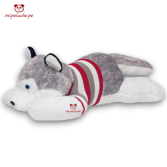 perrito perro peluche gigante grande almohada cojin cachorro cachorrito husky siberiano felpa tienda de regalo original lima peru perú envios delivery enamorados san valentin cumpleaños dia de la madre