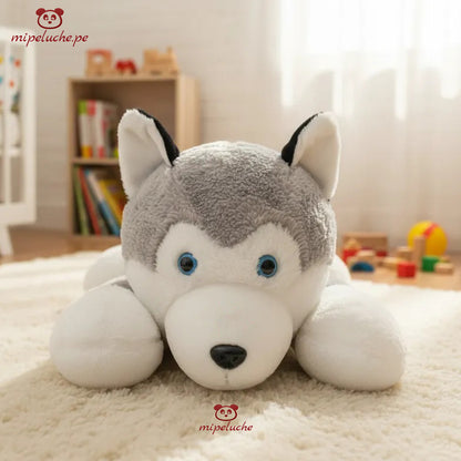 perrito perro peluche gigante grande almohada cojin cachorro cachorrito husky siberiano felpa tienda de regalo original lima peru perú envios delivery enamorados san valentin cumpleaños dia de la madre
