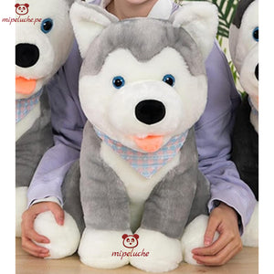 perrito perro peluche gigante grande almohada cojin cachorro cachorrito husky siberiano felpa tienda de regalo original lima peru perú envios delivery dia del niño cumpleaños