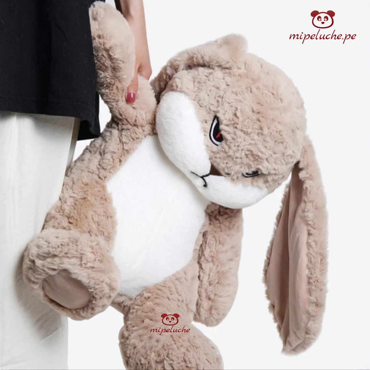 conejo coneja renegona enojada kawaii conejita suave peluche felpa juguete con chompa muñeca orejas largas lima peru perú barato envío a domicilio juguete tienda de regalos niños dia de la madre san valentin enamorados cumpleaños