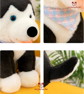 perrito perro peluche gigante grande almohada cojin cachorro cachorrito husky siberiano felpa tienda de regalo original lima peru perú envios delivery dia del niño cumpleaños