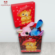 Cargar imagen en el visor de la galería, peluche stitch lilo angela stich arreglo regalo lima peru perú delivery tienda de regalos enamorados novios envios arreglos felpa san valentin arreglo dia de la madre cumpleaños