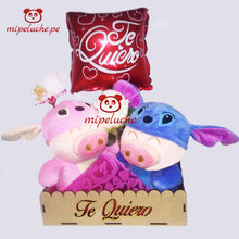 Cargar imagen en el visor de la galería, peluche stitch lilo angela disfrazado disfraz chancho chanchito lima peru perú delivery tienda de regalos enamorados novios envios arreglos oso felpa san valentin dia de la madre niños cumpleaños