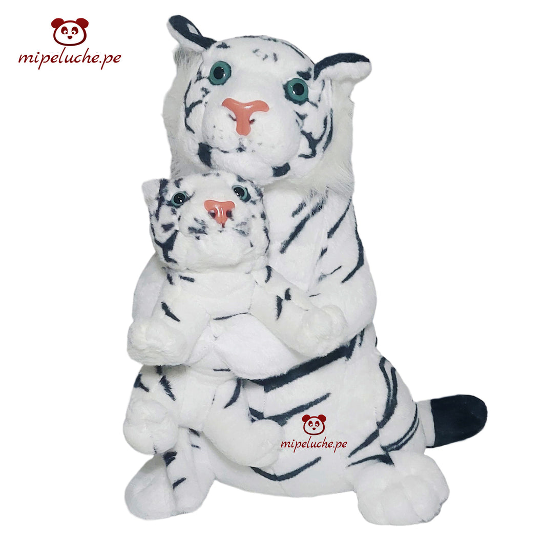 tigre siberiano peluche felino con cria lima perú peru barato regalo original tierno tienda de regalos niños san valentin enamorados dia de la madre navidad cumpleaños