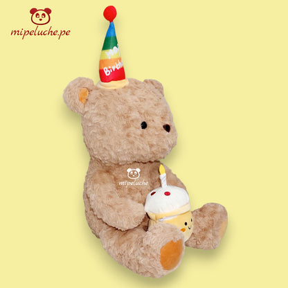oso osito cumpleañero cumpleaños felpa torta vela fiesta peluche almohada dormir lima peru perú envio delivery tienda de regalo juguete niños navidad