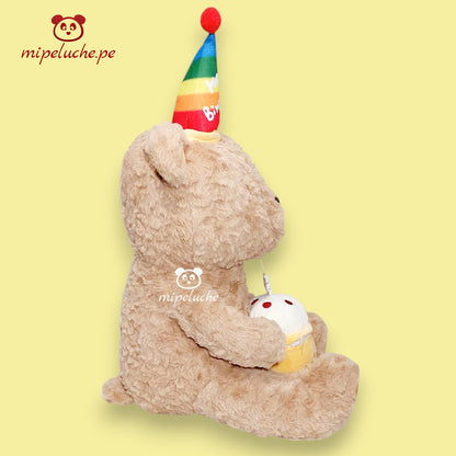 oso osito cumpleañero cumpleaños felpa torta vela fiesta peluche almohada dormir lima peru perú envio delivery tienda de regalo juguete niños navidad